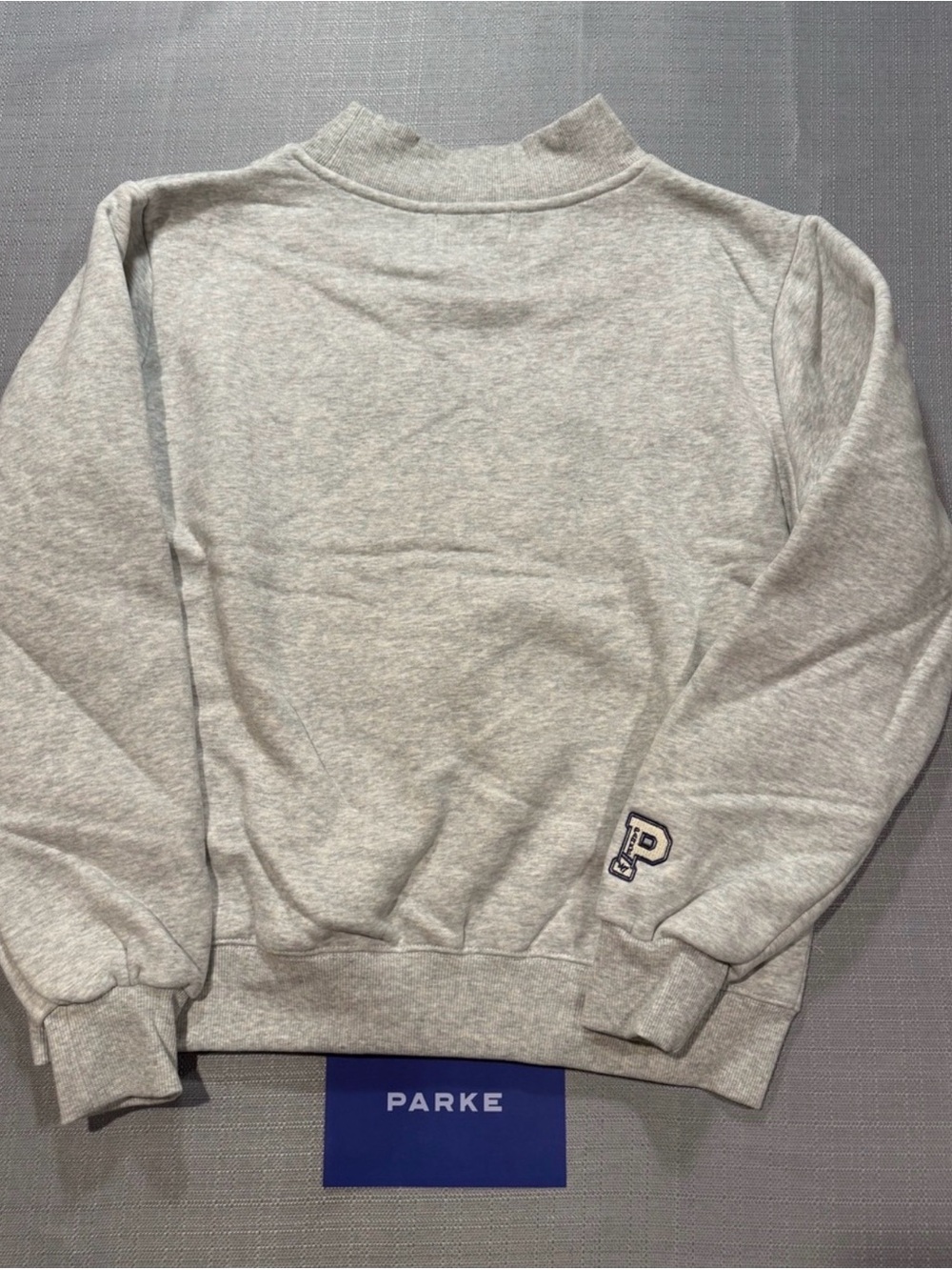 Parke Ole Miss Grey Crewneck Sweatshirt with Red Lettering - Picture 8 of 8